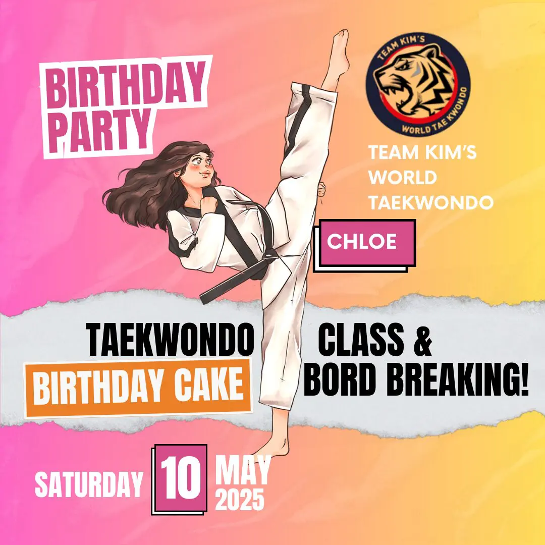 Birthday Party RSVP - Team Kim’s World Taekwondo